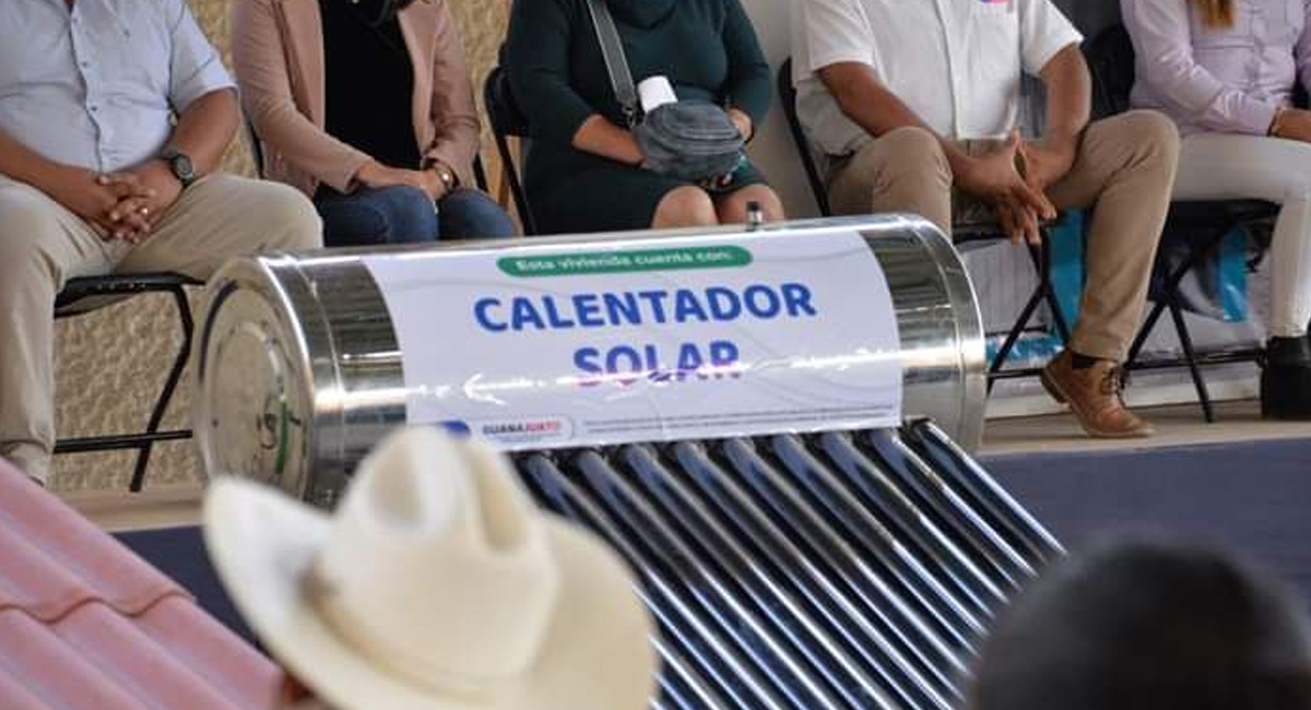 Entrega de calentadores solares en Guanajuato no es con fin electoral; asegura SMAOT 