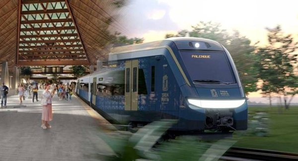 AMLO asegura que un tramo del Tren Maya será eléctrico 