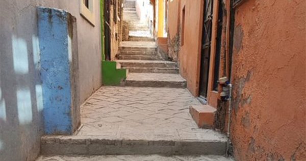 Rehabilitan los callejones de Gavilanes y del Fresno en Guanajuato capital 