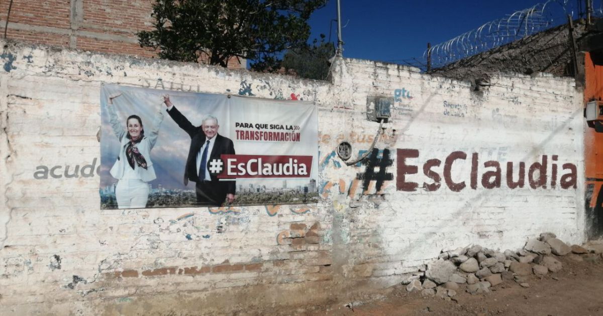 Aumenta propaganda de Sheinbaum en Puentecillas de Guanajuato capital