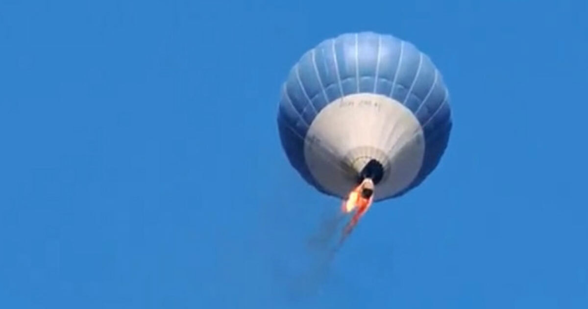 Globo aerostático arde en llamas y se desploma en Teotihuacán; hay dos muertos 