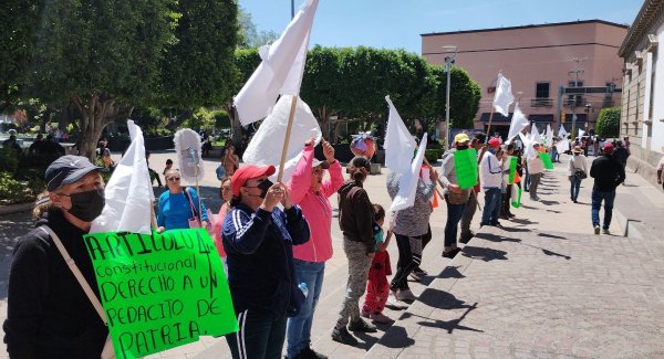  Dignidad Coronilla Nazahua se manifiesta en Irapuato; Municipio niega poder cumplir sus demandas