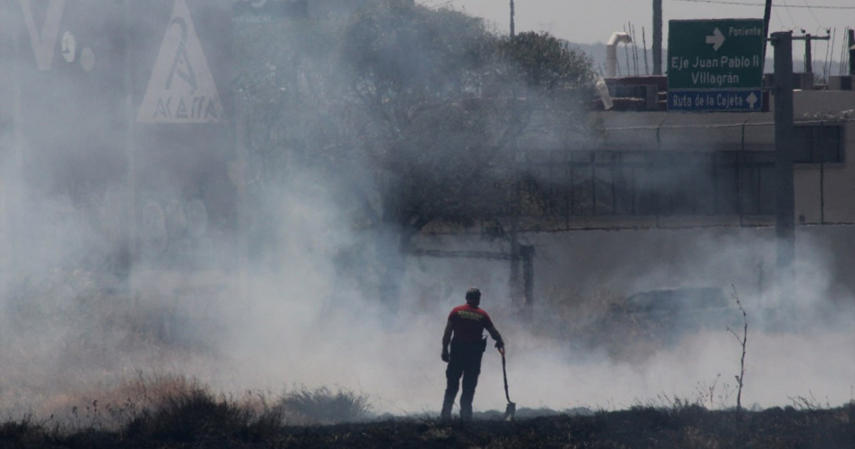 Van 600 incendios en Celaya en 2023; PC espera que el número incremente en estos días