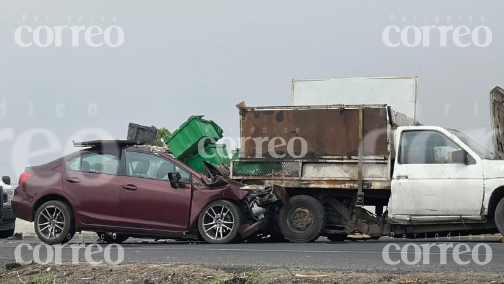 Un muerto y un herido fue el saldo final de accidente sobre la Celaya-Salvatierra