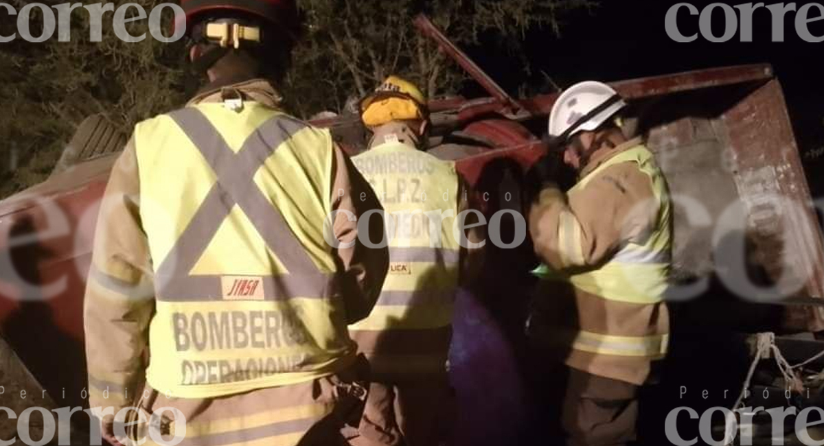 Encontronazo en la carretera San Luis de la Paz-San José Iturbide deja 1 muerto y 2 heridos 