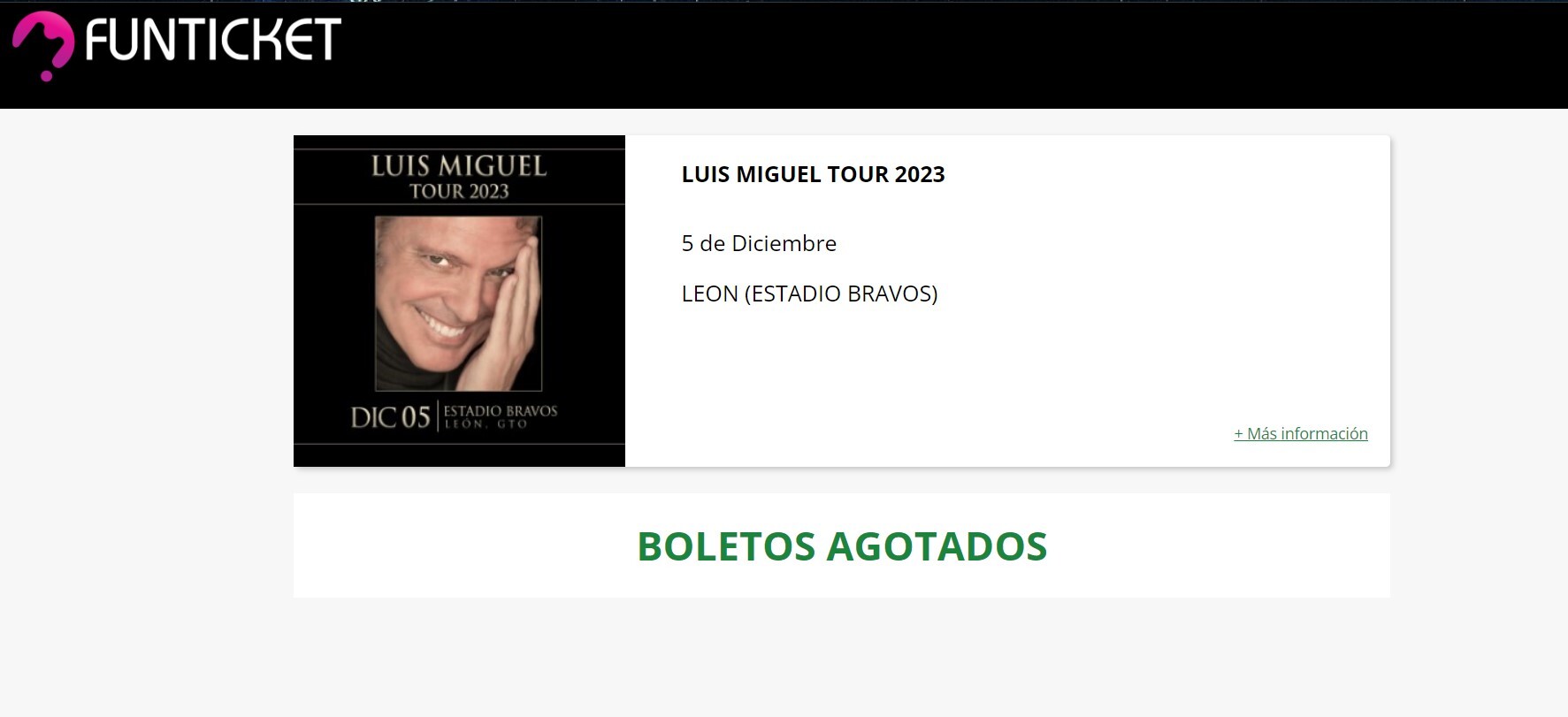 Boletos para Luis Miguel se agotan a dos días de iniciar ventas