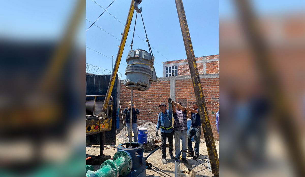 Reparan pozo en Valtierrilla, habitantes de ya contarán con agua potable 