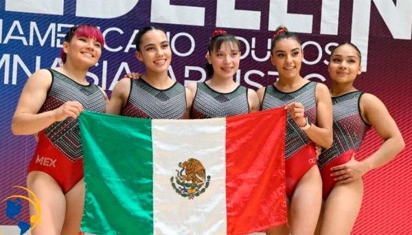 Selección mexicana de gimnasia femenil se hace con la plata en final de grupos en Medellín, Colombia