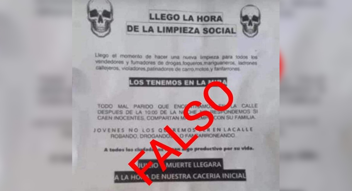 SSP aclara que supuesto volante de “limpieza social“ en León es falso y pide a la población no alarmarse 