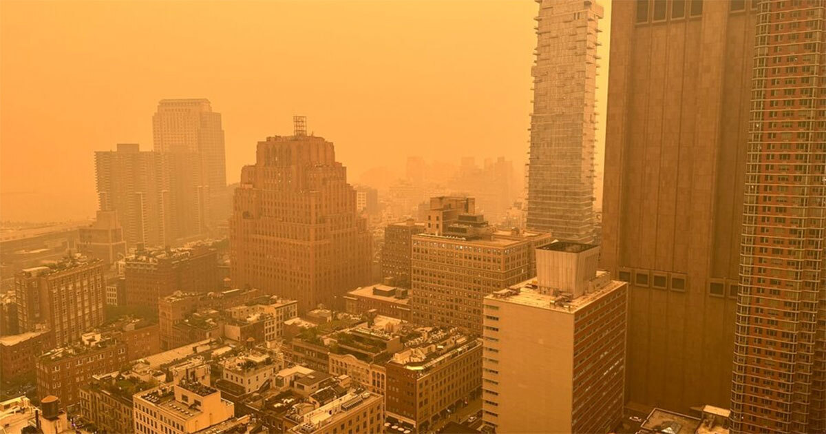 ¡No es un filtro! Contaminación cubre Nueva York por incendios forestales en Canadá