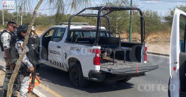 Vehículo de la Guardia Nacional choca con un auto en Desarrollo El Potrero en León; hay 7 heridos