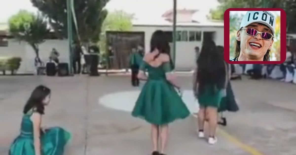 Estudiantes bailan canción de Peso Pluma como vals en su graduación; “Tiempo de Vals“ ya es cosa del pasado