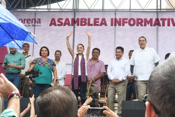 Claudia Sheinbaum es recibida en Guanajuato; simpatizantes abarrotan plazas y escenarios