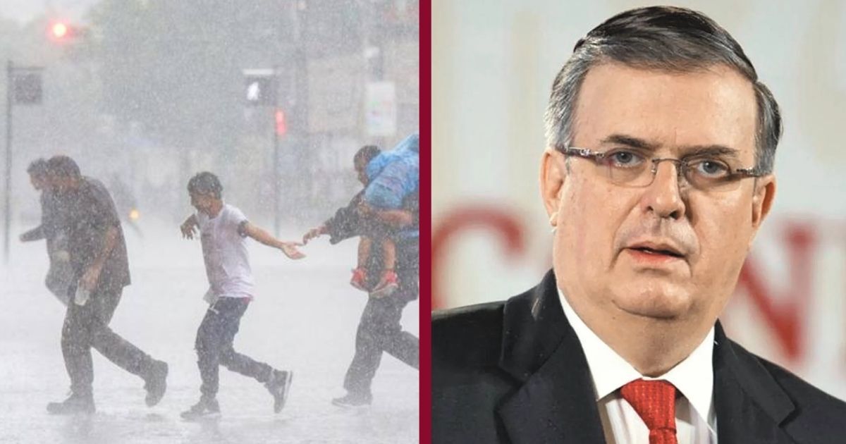 Tormenta en Silao 'ceba' llegada de Marcelo Ebrard por aire a Guanajuato 