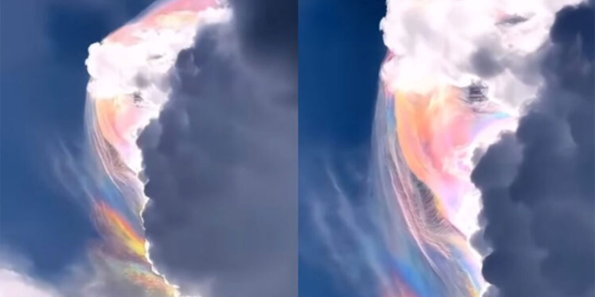 ¿Nubes de colores? Este es el curioso fenómeno que se hizo viral 