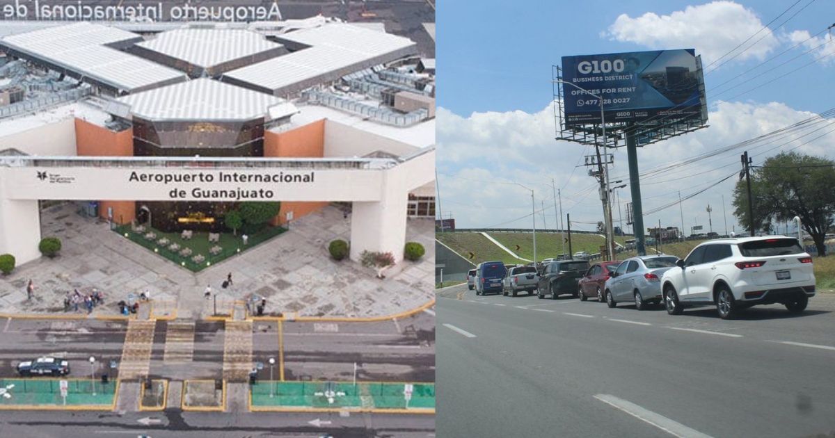 Obra hace imposible llegar al aeropuerto de Guanajuato