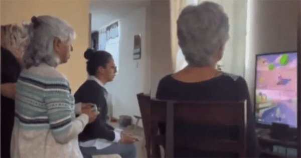 Abuelitas se reúnen para jugar Mario Kart diariamente y video se vuelve viral 