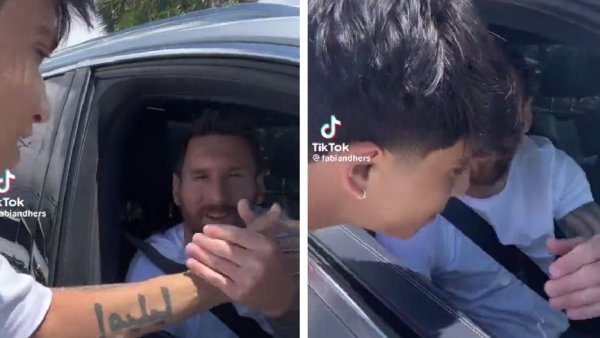 Lionel Messi sorprende a fanático con beso en la mejilla durante su estancia en EUA