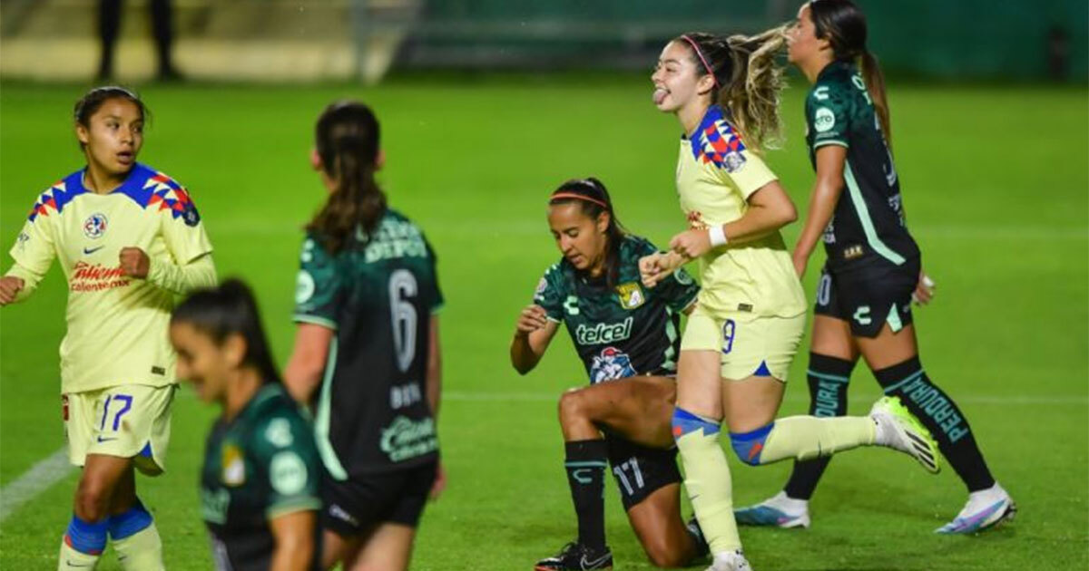 América se impone ante León con un marcador de 3-2 en la Liga MX Femenil 