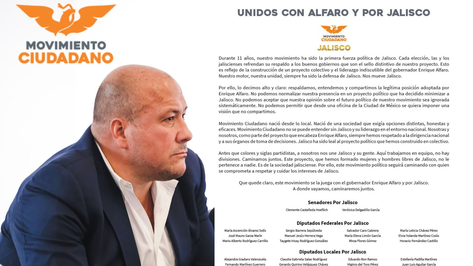 Alfaro y la renuncia a Movimiento Ciudadano: ¿qué pasará con el partido?