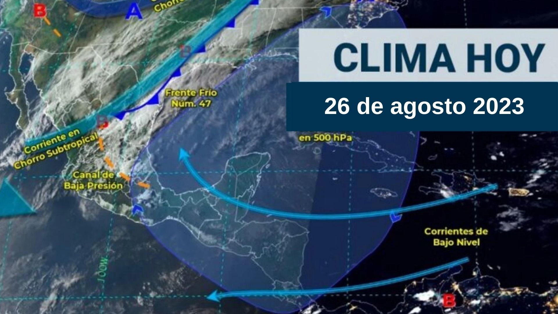 Ciclón 'Franklin' llega a México: ¿en qué estados se esperan lluvias?