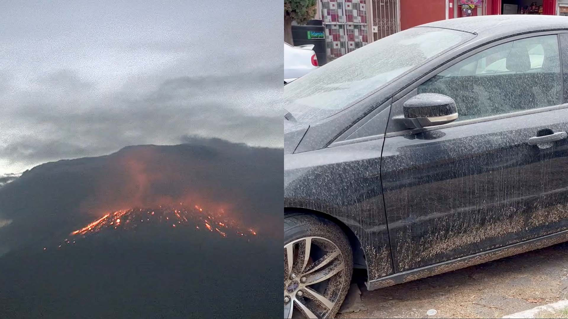 Habitantes de Morelos reportan caída de ceniza del Volcán Popocatépetl