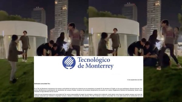 Tec de Monterrey Campus Puebla expulsa a alumnos que agredieron a Neto Calderón