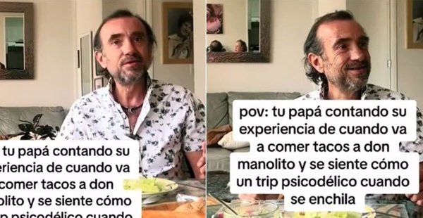 Papá se vuelve viral al contar su experiencia de estar enchilado: “es un viaje psicodélico”