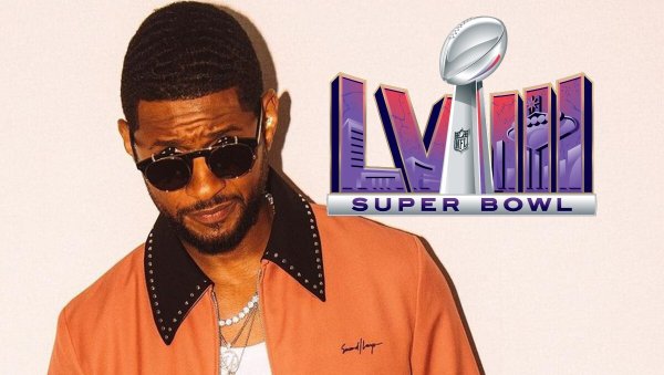 Usher llega al escenario del Super Bowl LVIII, se encargará del show de medio tiempo