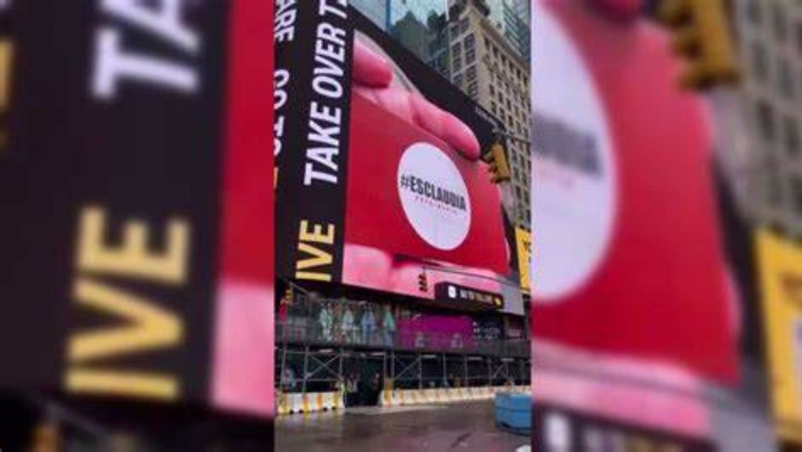 Claudia Sheinbaum aparece en Times Square: ¿Acto anticipado de campaña en EUA?