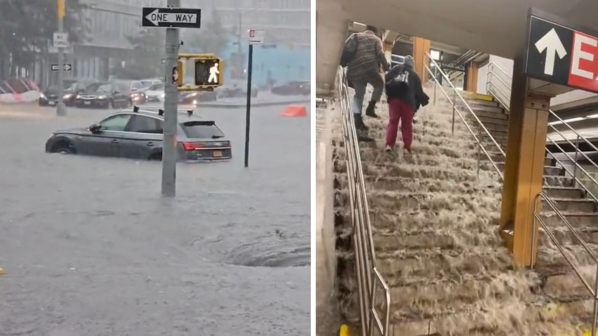 Nueva York se declara en estado de emergencia por inundaciones (Video)