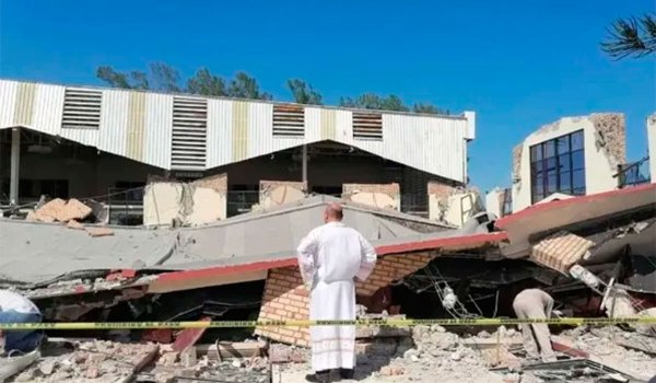 Derrumbe de iglesia en Tamaulipas deja 12 muertos y 60 heridos (video)