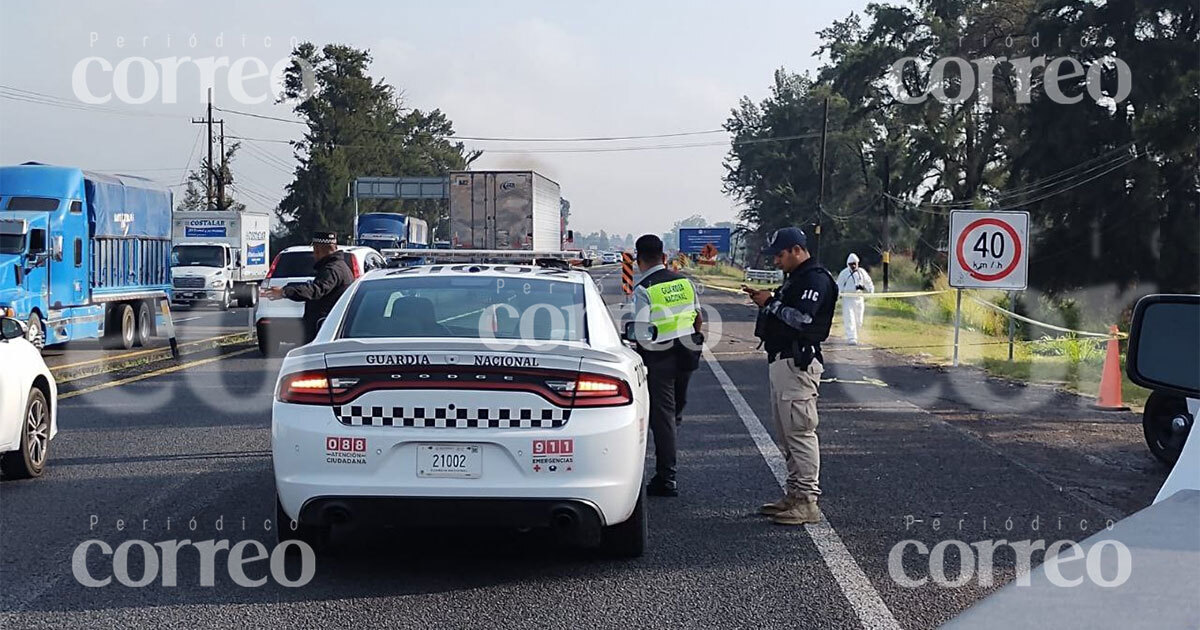 Muere ciclista atropellado en la carretera Irapuato - Abasolo, casi a la altura de La Soledad