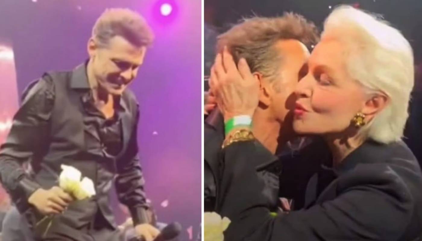 Luis Miguel conquista a la diseñadora de moda Carolina Herrera con beso en concierto de Nueva York 