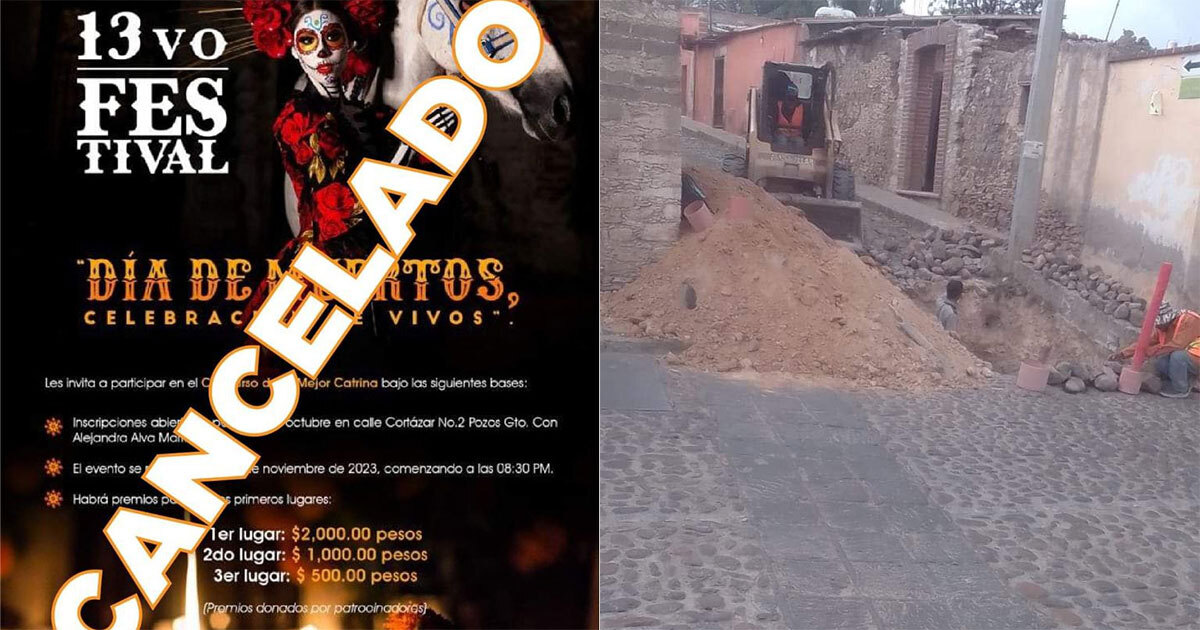 Cancelan el Festival de Día de Muertos en San Luis de la Paz por obras públicas inconclusas