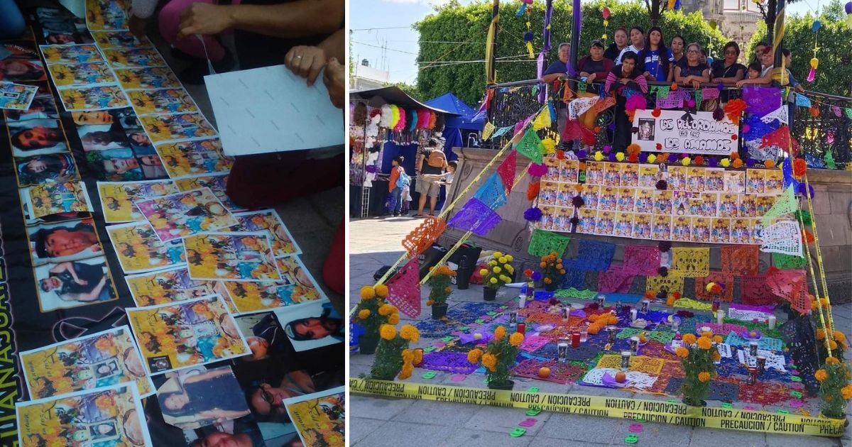 Madres y familias de Salamanca hacen altar por Día de Muertos para los localizados sin vida