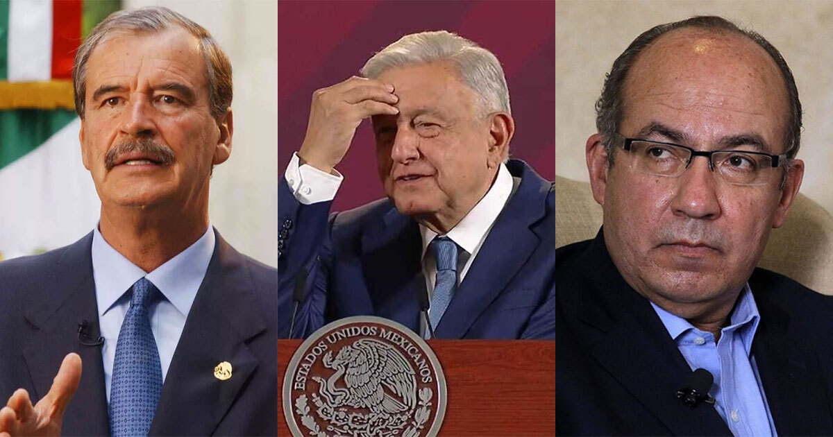 ‘Quieren que regrese corrupción y privilegios’: responde AMLO a Calderón, Fox y Zedillo