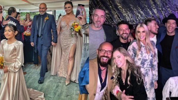 María José celebra su boda de porcelana con Mauricio García en una romántica ceremonia 