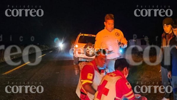 Motociclista resultó herido tras chocar con tractor en carretera La Herradura de Pénjamo