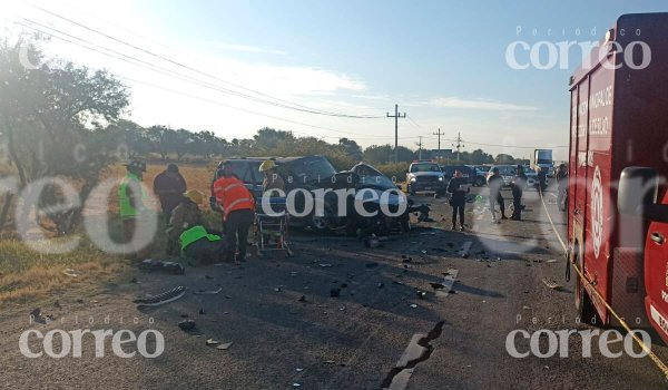 Accidente en la Silao-León deja tres heridos graves y una muerta; provoca cierre parcial