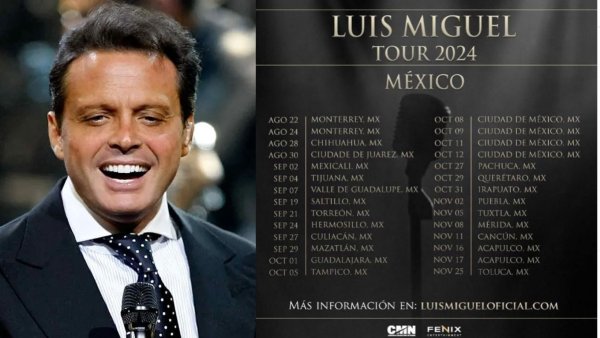 ¿No pudo ser en León? Luis Miguel llega a Irapuato en 2024