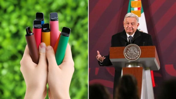 AMLO anuncia iniciativa para prohibir la venta y consumo de vapeadores en México