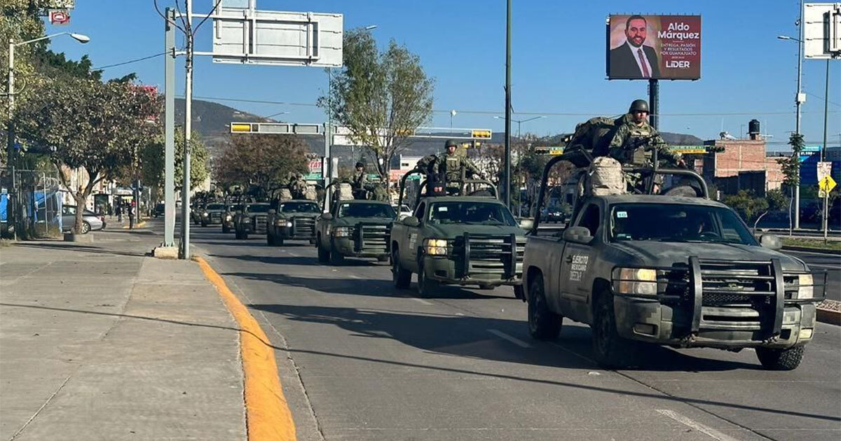 Con más de mil elementos de la Fuerza de Tarea Conjunta México, reforzarán seguridad en Guanajuato 