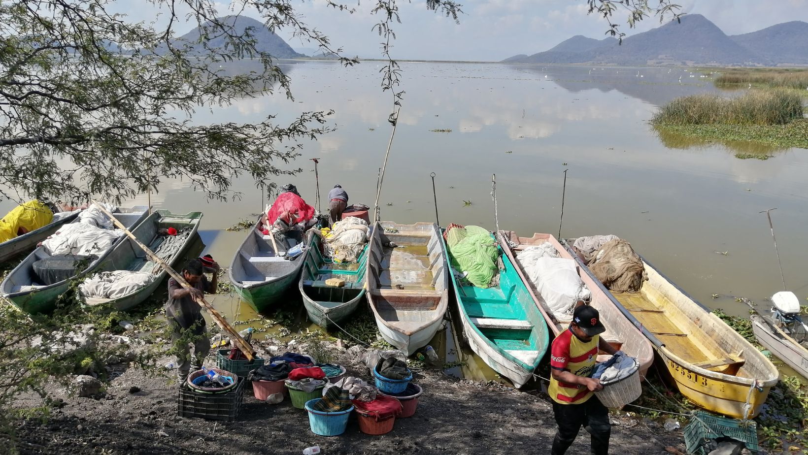 “Lo que necesitamos es agua“, urgen pescadores del Lago de Cuitzeo