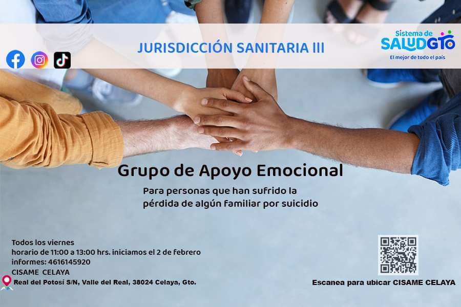 ¿Perdiste un familiar por suicidio? Ofrece Guanajuato terapias gratis para personas en luto