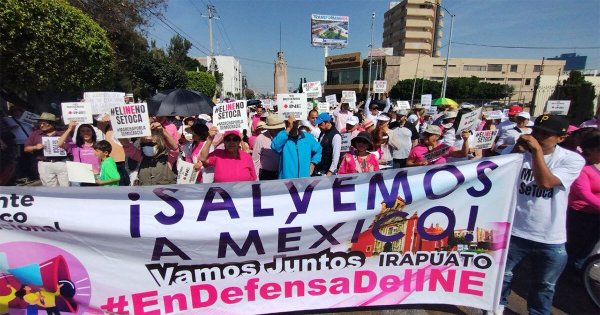 Guanajuato se sumará a mega “Marcha Nacional por Nuestra Democracia”