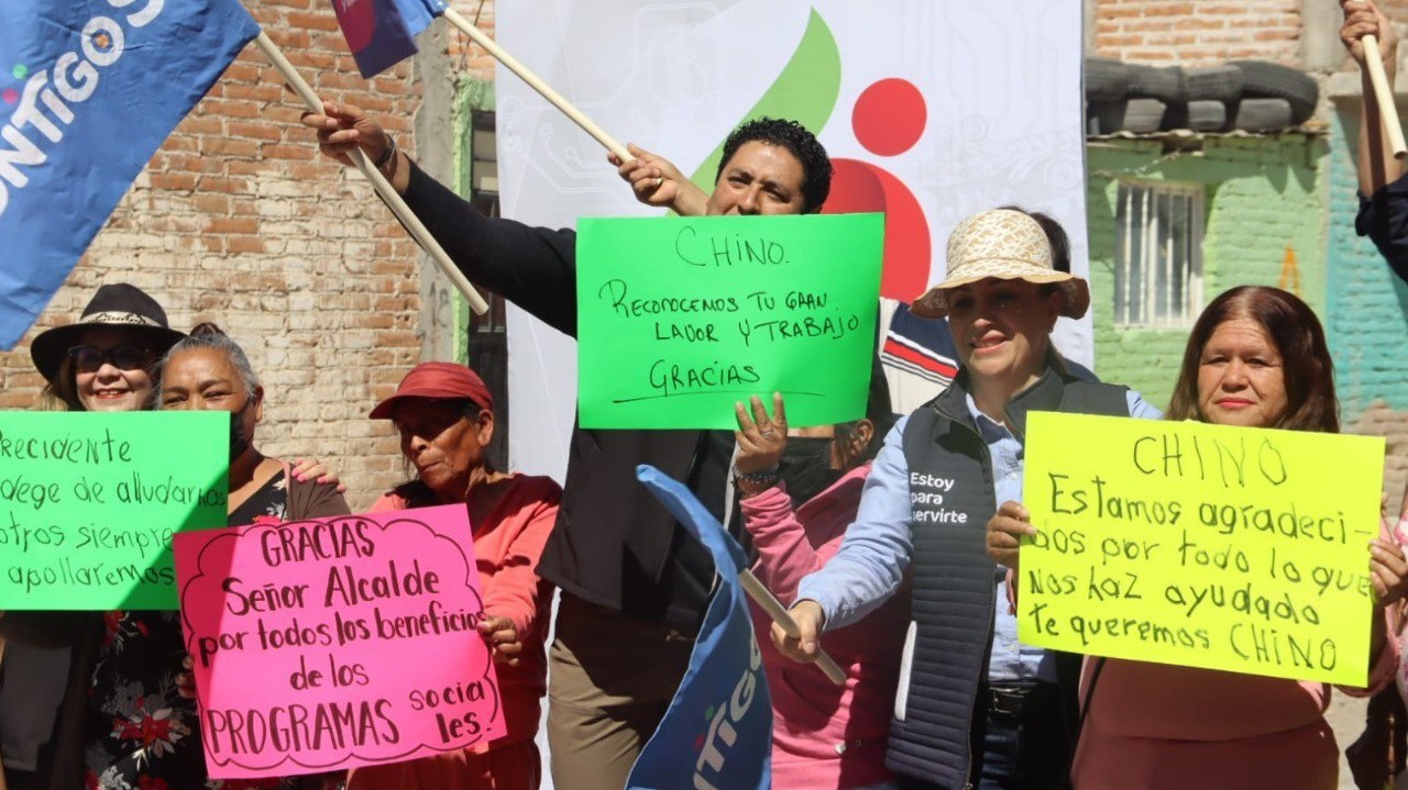 Alcalde Luis Gerardo Sánchez arranca obras en San Luis de la Paz