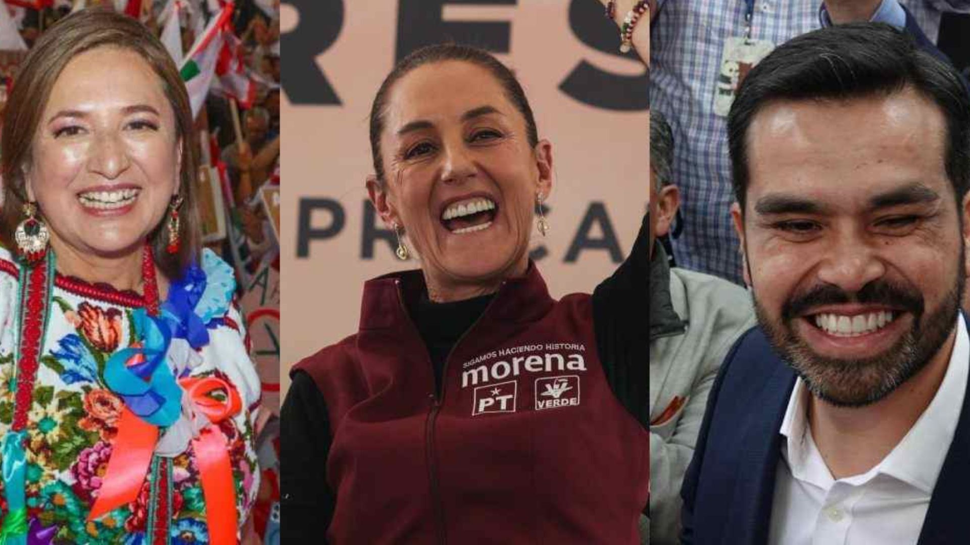 ¿Dónde y cuándo será el arranque de campaña de Sheinbaum, Xóchitl y Máynez?