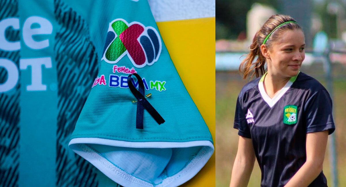 León Femenil juega con moño negro en uniforme para homenajear a Karla Torres