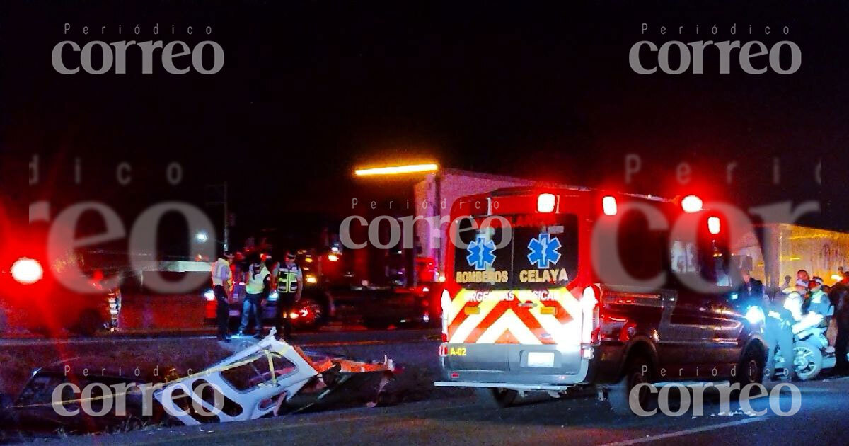 Aparatoso accidente en la autopista Salamanca- Querétaro deja tres personas sin vida y quince heridos 